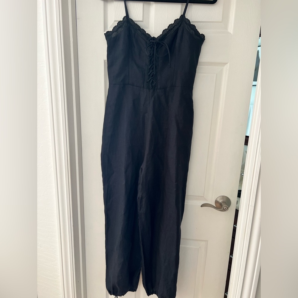 Reformation linen jumpsuit